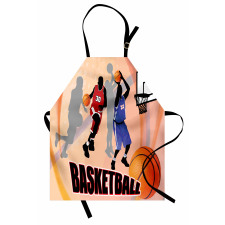 Vintage Basketball Art Apron
