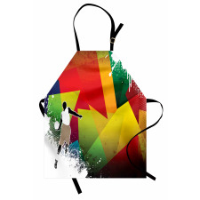 Basketball Modern Art Apron