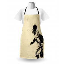 Rugby Player in Action Apron