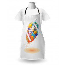 Rugby Ball Splash Effect Apron