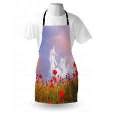 Poppy Flowers on Meadow Apron