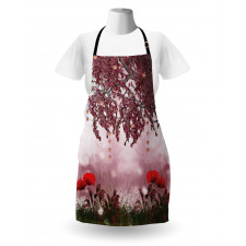 Dream Garden with Poppies Apron