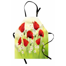Floral Chamomile Poppy Apron