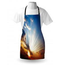 Sunbeams in Sky Scenery Apron