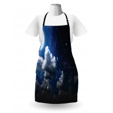 Moon Clouds Stars Night Apron