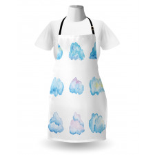 Cartoon Fluffy Clouds Apron