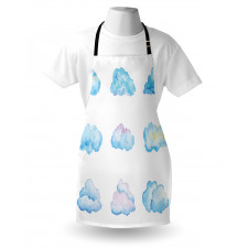 Cartoon Fluffy Clouds Apron