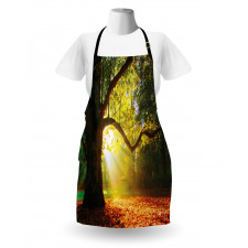 Oak Autumn Leaves Hazy Apron