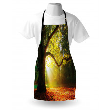 Oak Autumn Leaves Hazy Apron