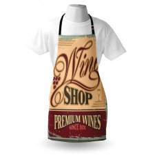 Old Wine Shop Sign Apron