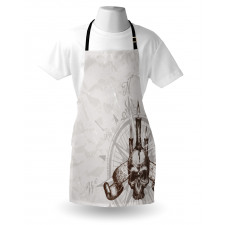 Priate Skull Compass Apron