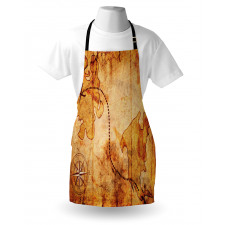 Treasure Map Compass Apron