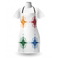 Colorful Compasses Apron