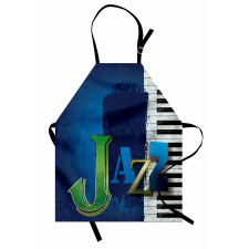 Jazz Music Keys Guitar Apron