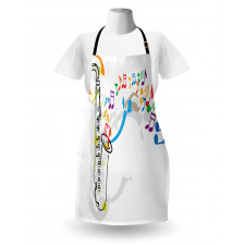 Festival Music Notes Apron