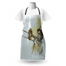 Rock Roll Party Apron