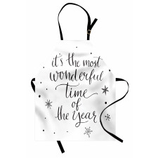 Christmas Cheer Typography Apron