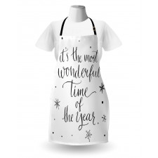 Christmas Cheer Typography Apron