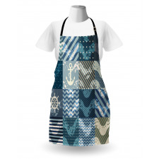 Anchor Grunge Naval Apron