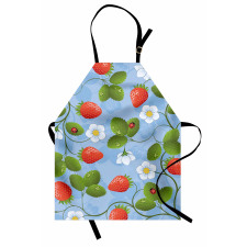 Strawberry Daisy Retro Apron