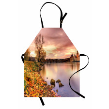 Prague Riverside Autumn Apron