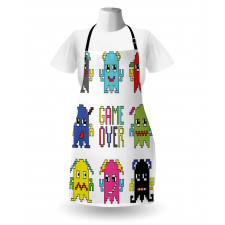 Pixel Robot Emotion Apron