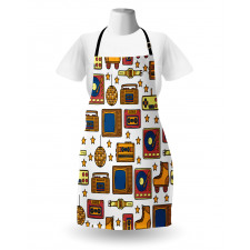 90s Theme Retro Apron