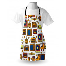 90s Theme Retro Apron