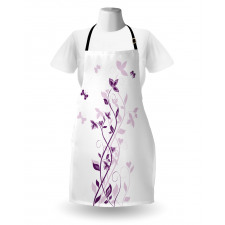 Violet Tree Blossoms Apron