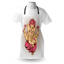 Bohemian Elephant Lotus Apron