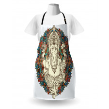 Asian Elephant Blossoms Apron