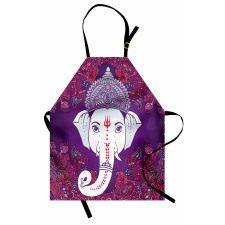 Elephant Floral Design Apron