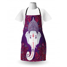 Elephant Floral Design Apron