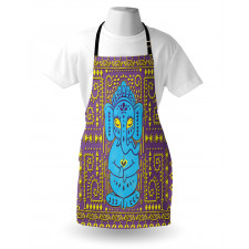 Elephant Tribal Art Retro Apron