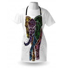 Floral Tribal Shapes Apron