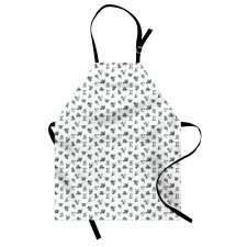 Vintage Garden Art Pattern Apron