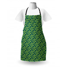 Jasmine Bush Leaves Art Apron