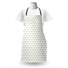 Minimal Flowers Nature Art Apron