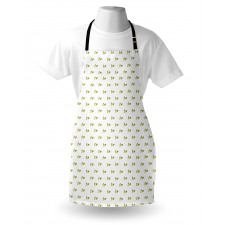 Minimal Flowers Nature Art Apron