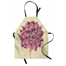 Dahlia Flower Bohemian Apron