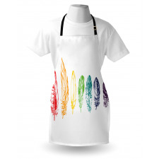 Rainbow Feathers Apron