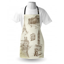 Travel over Europe Apron