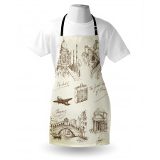 World Famous Landmarks Apron