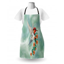 Bird with Flower Branch Apron