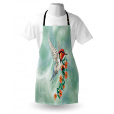 Bird with Flower Branch Apron