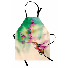 Colibri and Flowers Apron