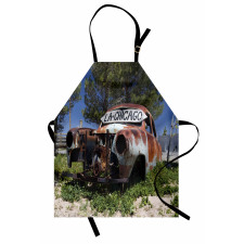 Old Abandoned Car USA Apron