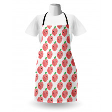 Kawaii Smiling Fruit Cartoon Apron