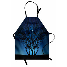 Night Moon Cosmos Apron