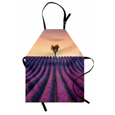 Lavender Flowers Field Apron